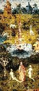 Hieronymus Bosch den vanstra flygeln i ustarnas tradgard oil painting artist